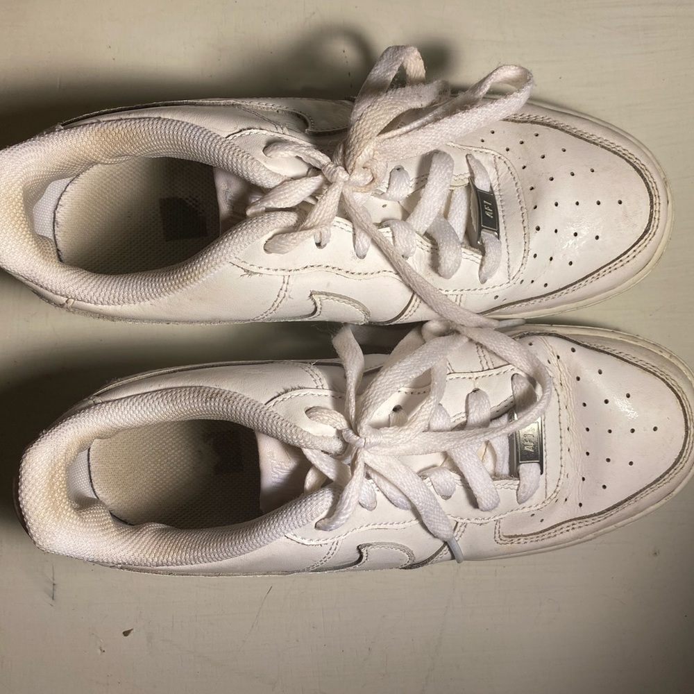 White Nike Air Force Ones